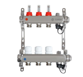 Коллекторная группа TAEN нерж/сталь 1x3/4x3 расходомеры/рег клапаны/ручн воздух